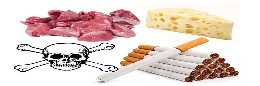 گوشت و پنیر به اندازه سیگار خطرناک هستند